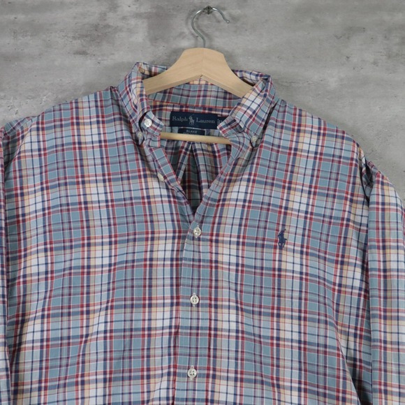 Polo Ralph Lauren Other - vintage ralph lauren blake shirt oversized blue plaid mens l